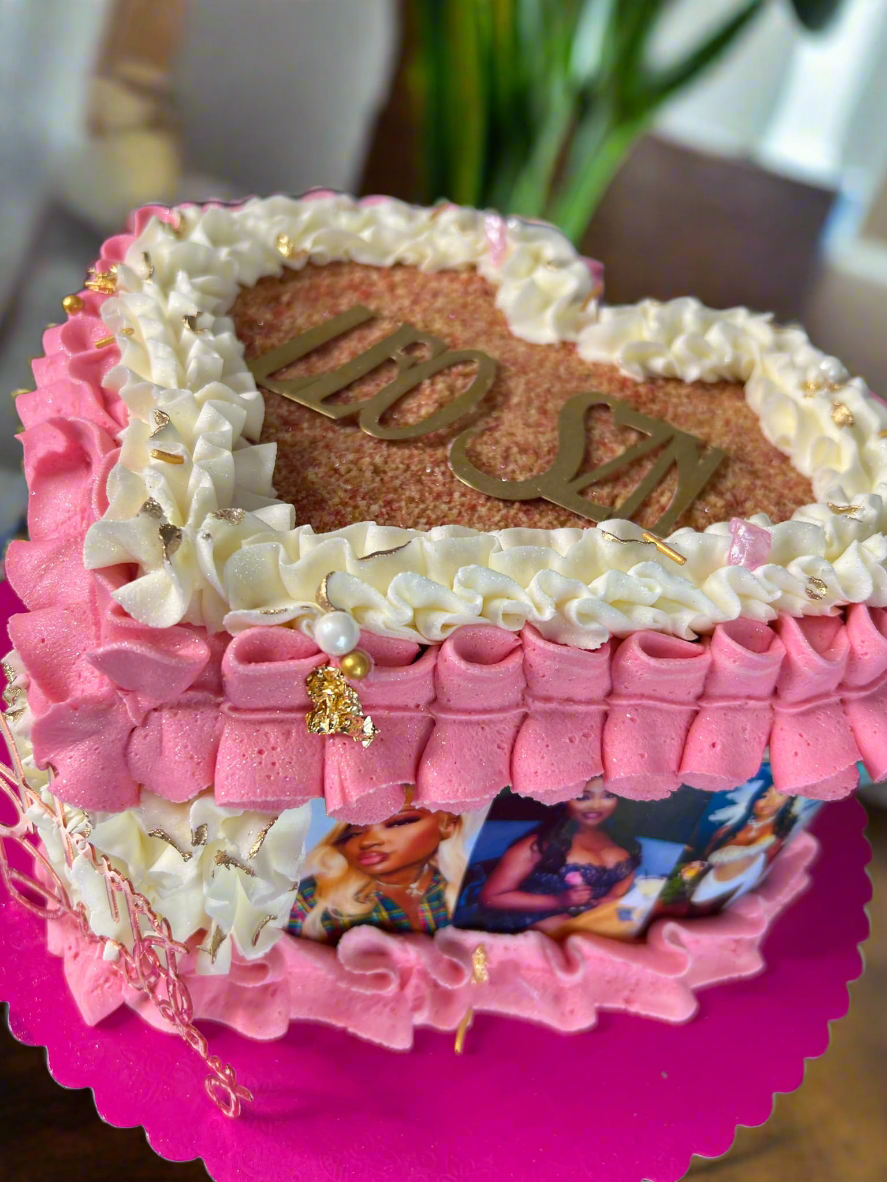 Heart Photo Cake