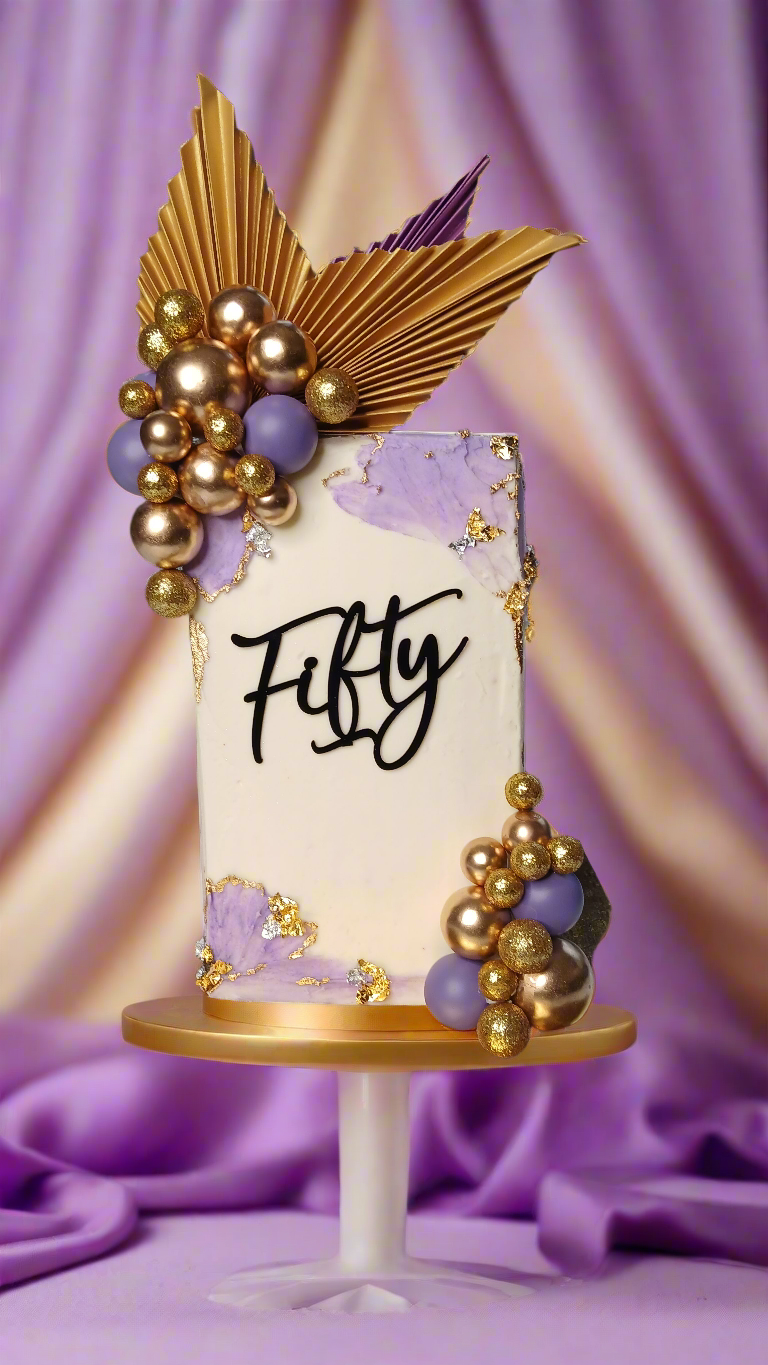 Glam Cake with Number